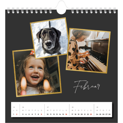 Årskalender kvadratisk — Gode minder [Februar]