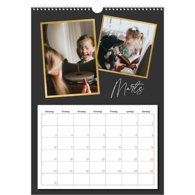 Årskalender A3 — Gode minder [Marts]