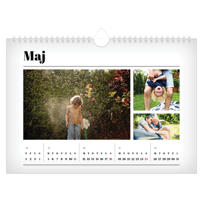 Fotokalender A4 — Avisstil [kalender forside]