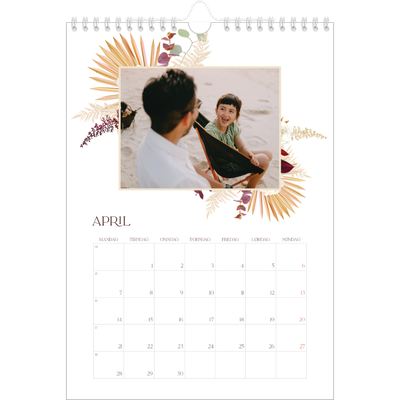 Fotokalender A4 (20 x 30 cm) — Bohemsk stil [April]