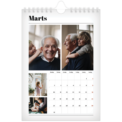 A5 Foto Kalender — Avisstil [Marts]