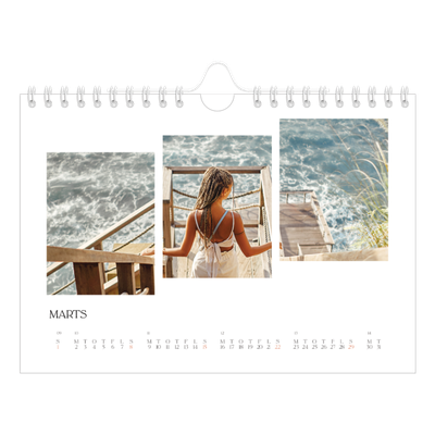 A5 Foto Kalender — Rejsemosaikker [Marts]