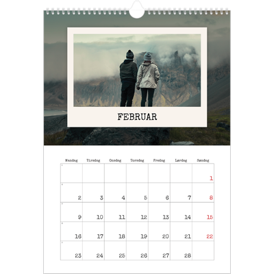 Årskalender A3 — Portrætudgaven [Februar]