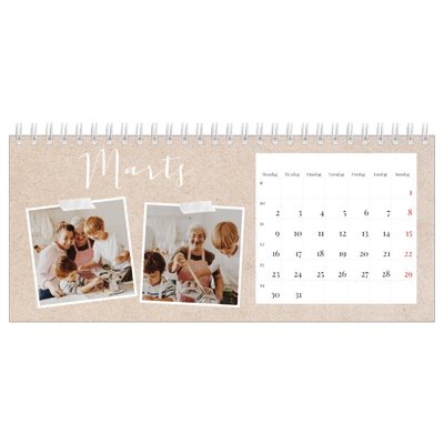 Bordkalendere — Scrapbogs kalender [Marts]