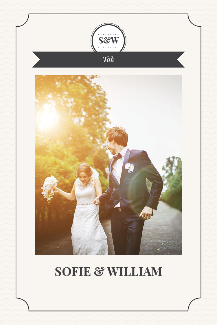 Takkekort — Stempel med initialer