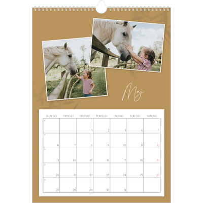 Årskalender A3 — Nede på jorden [kalender forside]