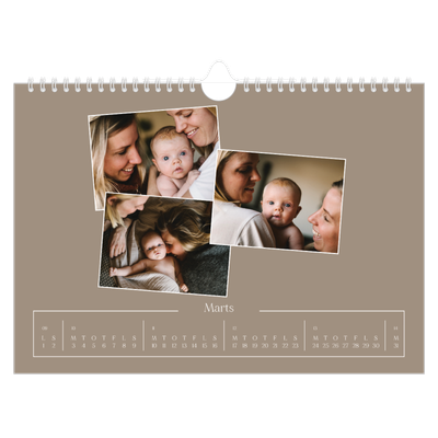 Fotokalender A4 — Vores minder [Marts]