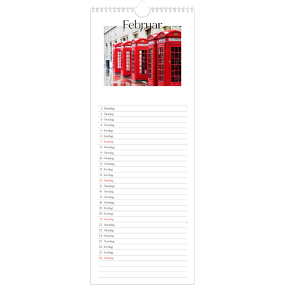 Køkkenkalender  — Min rejseskildring [Februar]