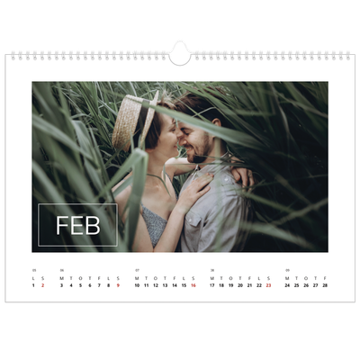 A3 Foto Kalender — Stor dato [Februar]