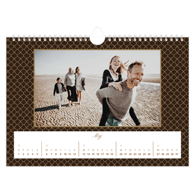 Fotokalender A4 — Vintage monokrom [kalender forside]