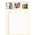 A4 Familiekalender — Moderne familiekalender - Familie på 3 [Januar]