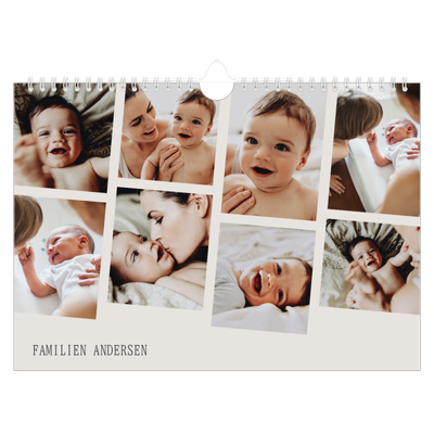 Fotokalender A4 — Dynamiske billeder [kalender forside]