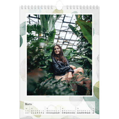 Fotokalender A4 (20 x 30 cm) — Akvarelspot [Marts]