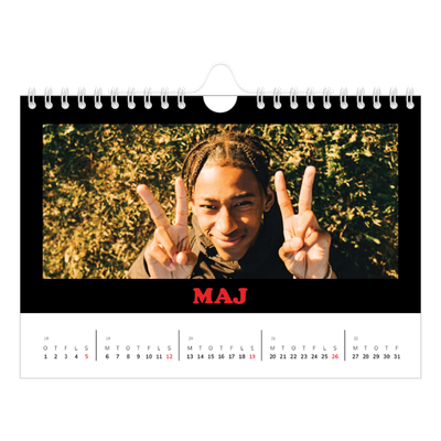 A5 Foto Kalender — Sjov type [kalender forside]
