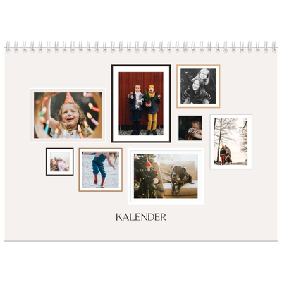 Fotokalender A4 dobbelt (30 x 40 cm) — Billedvæg [kalender forside]