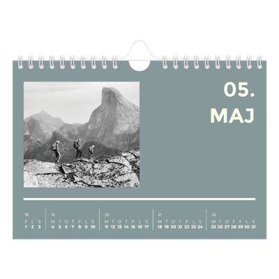 A5 Foto Kalender — Moderne og dristig [kalender forside]