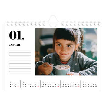 A5 Landskab Fotokalender — Serif og øjeblikke