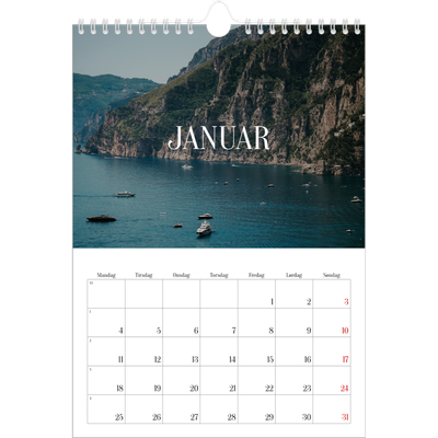 Fotokalender A4 (20 x 30 cm) — Endeløs flugt [Januar]