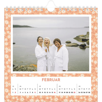 Årskalender kvadratisk — Fuld blomstring [Februar]