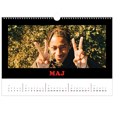 Fotokalender A4 — Sjov type [September]