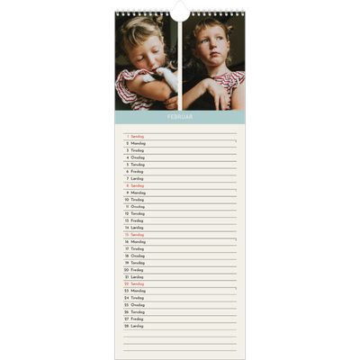 Køkkenkalender  — Pastel kapitler [Februar]