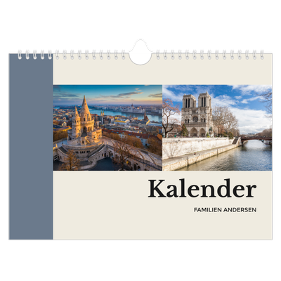 Fotokalender A4 — Verdens seværdigheder [kalender forside]