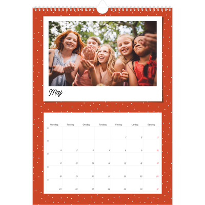 Årskalender A3 — Farverige minder [kalender forside]