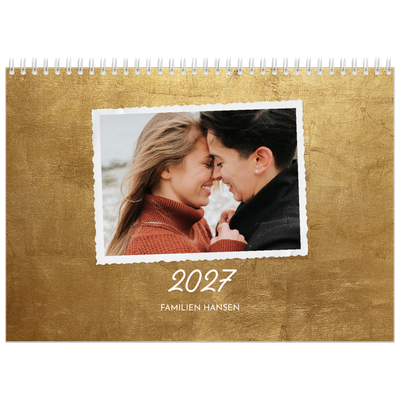 Fotokalender A4 dobbelt (30 x 40 cm) — Vintage [kalender forside]