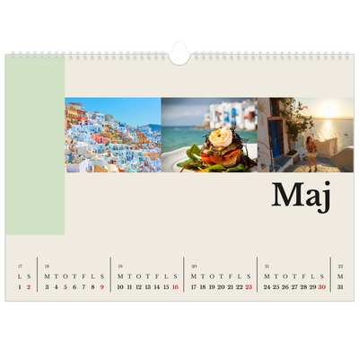 A3 Foto Kalender — Verdens seværdigheder [Maj]