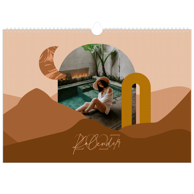 A3 Foto Kalender — Neutrale bjerge [kalender forside]