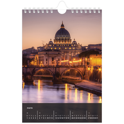 A5 Foto Kalender — Transparent kalender [Marts]