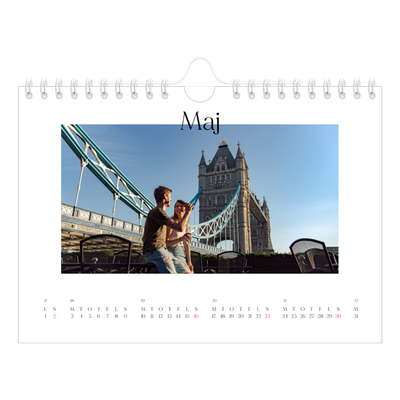 A5 Foto Kalender — Min rejseskildring [Maj]