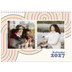 Fotokalender A4 dobbelt (30 x 40 cm) — Retro striber [kalender forside]