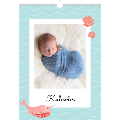 Årskalender A3 — Søde dyr [kalender forside]