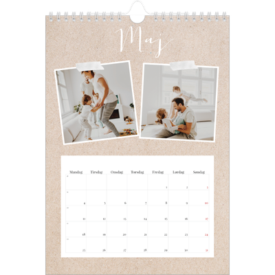 Fotokalender A4 (20 x 30 cm) — Scrapbogs kalender [kalender forside]