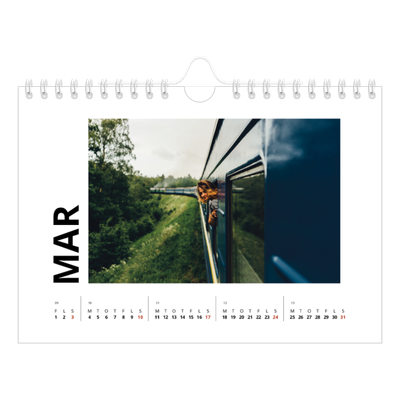 A5 Foto Kalender — White space [Marts]