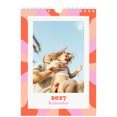 A5 Foto Kalender — Farveglad mønster [kalender forside]