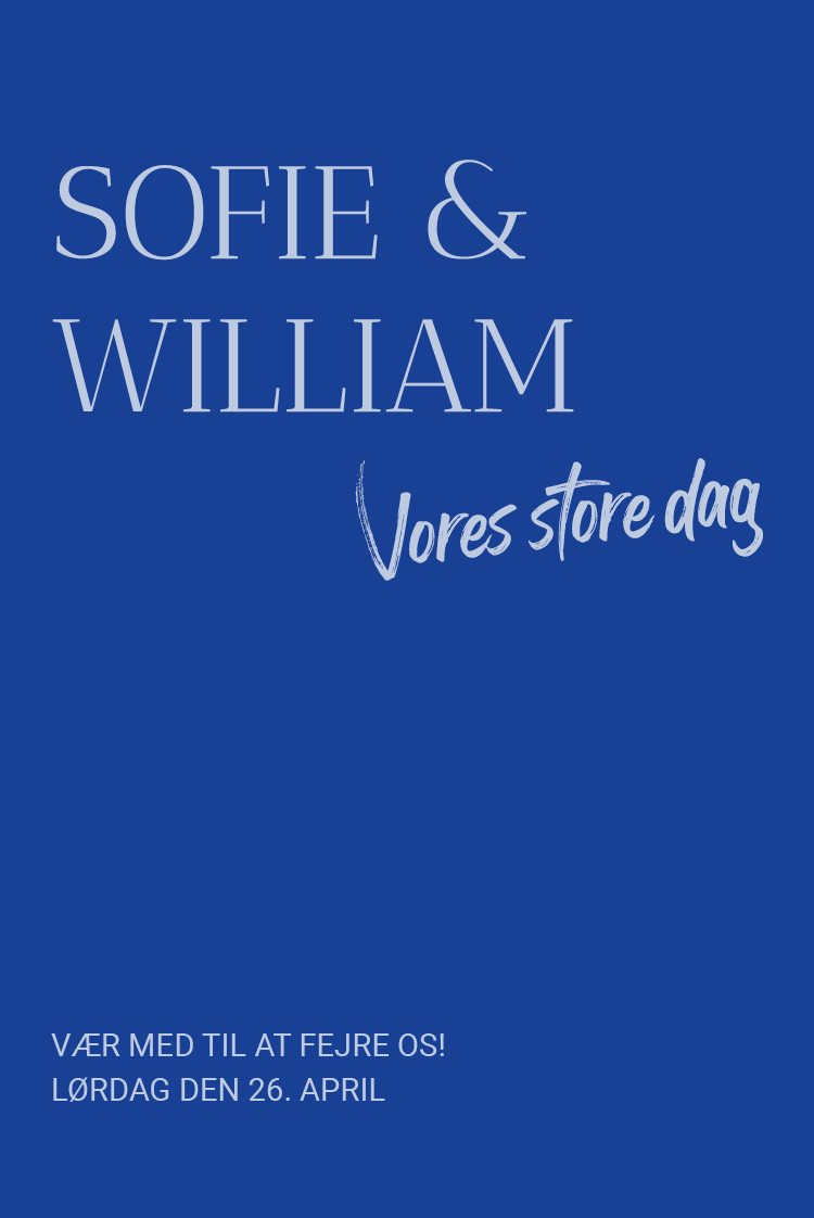 Invitationer — Klassisk kobolt