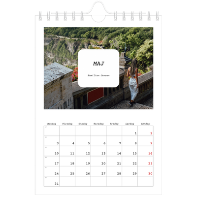 A5 Foto Kalender — Den fulle historie [Maj]