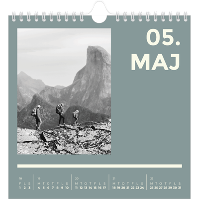 Årskalender kvadratisk — Moderne og dristig [kalender forside]