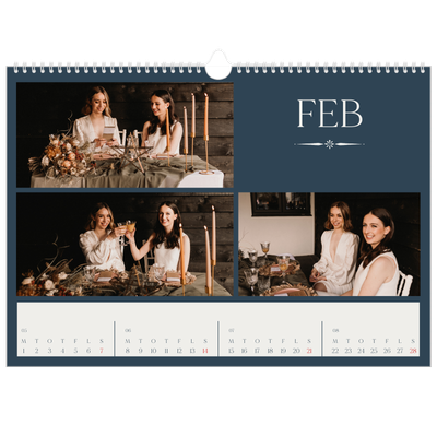 A3 Foto Kalender — Skifer & seriffer [Februar]