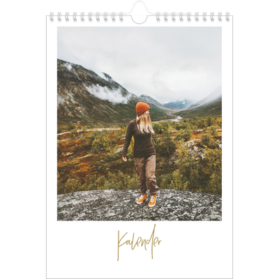 Fotokalender A4 (20 x 30 cm) — Håndskrevet måned [kalender forside]