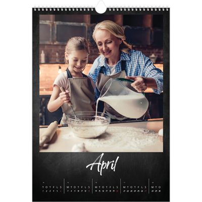 Årskalender A3 — Tavlestil [April]