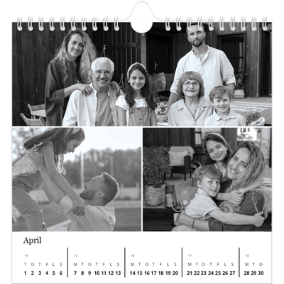 Årskalender kvadratisk — Billeder i fokus [April]