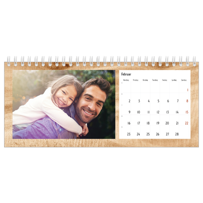 Bordkalendere — Paneler i træ [Februar]