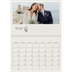 Fotokalender A4 dobbelt (30 x 40 cm) — Initialer i blomst [Marts]