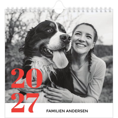 Årskalender kvadratisk — Et fantastisk år [kalender forside]