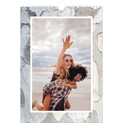 Fotokalender A4 (20 x 30 cm) — Træbark [kalender forside]