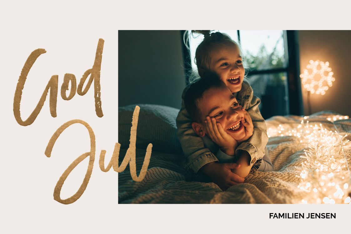 Kort — Håndskrevet glædelig jul