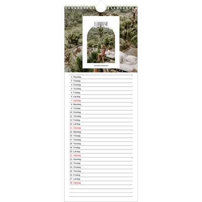 Køkkenkalender  — Den åbne bue [Februar]